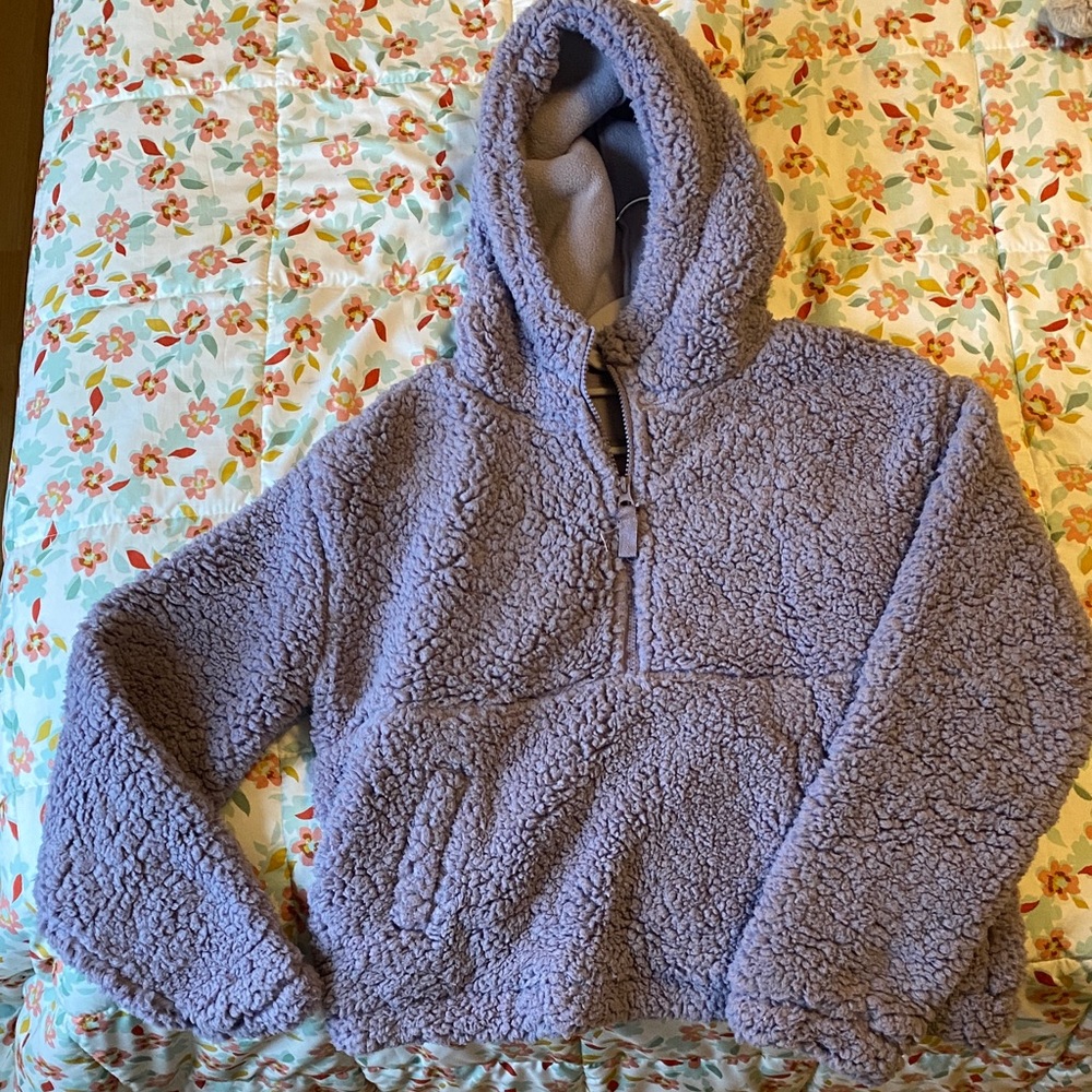 Mondetta Kids' Lavender Sherpa Hoodie